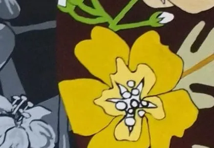 Detail of the fine lines in a flower